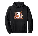 Cute Ghost Reading Club Book Lovers Halloween Men Women Kids Pullover Hoodie