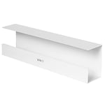 VIVO DESK-AC06-1CW Plateau de Gestion de câbles sous Le Bureau 42 cm, Support multiprise, Organisateur de Cordons, pour Bureau et Maison, Blanc, DESK-AC06-1CW