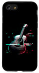 Coque pour iPhone SE (2020) / 7 / 8 Glitch Guitare acoustique – Amateur de musique de guitare vintage