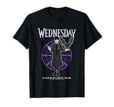 Wednesday Black Is My Happy Color Web Ring T-Shirt