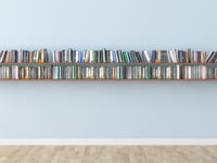 Interior bookshelf room library