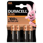 elementit duracell 816 aa lr6 1.5v, 4 kpl.