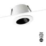 Barcelona Led - Mini spot led encastrable 2W faible ugr - Blanc