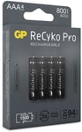 GP ReCyko Pro AAA 800mAh - 4 kpl