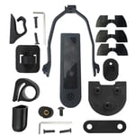 Saingace ÉLectrique Trottinette Impression 3D Kit,Housse en Silicone/Amortisseur de Vibrations/Cadre De Support/Crochet/Vis etc Accessoires Pièce de Rechange pour Xiaomi Mijia M365 M187 (Noir)