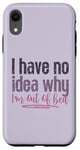 Coque pour iPhone XR Je ne sais pas pourquoi je suis sortie du lit Funny Love Sleeping