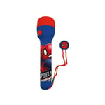 Kids Licencing - Lampe de Poche - Spider Man - Rouge et Bleu - 21 cm