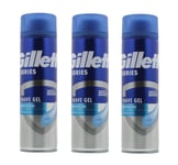 Gillette -  3 x Shave Gel Moisturizing