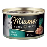 Miamor Fine Filets 1 x 100 g - Ljus tonfisk & ris i gelé