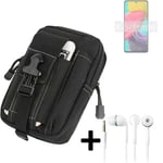 For Samsung Galaxy M53 5G Belt bag + EARPHONES big outdoor protection Holster ca