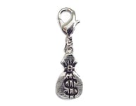 INNSPIRO Pendentif métallique NICE CHARMS sac argent avec mousqueton 9x17mm. 25u., 13x15mm., Métal, Pas de gemme