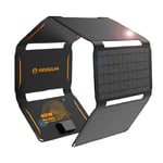 FlexSolar Chargeurs Solaires Portables 40 W, USB Puissance d'urgence ETFE Panneaux Pliables IP67 étanche Camping Randonnée pour Téléphones, Ventilateurs, Lampes de Poche