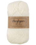 Akrylgarn 50 g vit