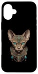 Coque pour iPhone 16 Plus Tee-shirt esthétique pour chat sphynx sans poils pour maman chauve