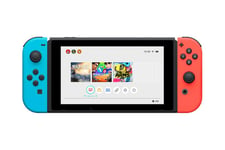 Nintendo Switch med Neon Blue och Neon Red Joy-Con - Spelkonsol - sort, neonröd, neonblå