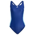 adidas Maillot de Bain 3 Bandes colorées pour Femme, 76,2 cm, Noir, 54