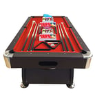 Billard AMERICAIN 250cm 8ft Mesure 220 x 110 cm Modele Vintage Red Table de Pool Snooker Meuble Salon Table de Billard Neuf