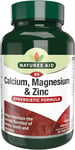 Natures Aid Calcium, Magnesium and Zinc, Maintain Normal Bones, Teeth and Muscle