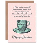 Wee Blue Coo CARD CHRISTMAS XMAS MERRY BURNT TONGUE FUNNY PRESENT GIFT