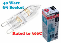 OSRAM 40W Oven Bulb AEG Cooker Oven lamp bulb Original G9 Socket 300ºC 82010