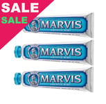 Marvis Aquatic Mint Italian Toothpaste 85ml 3-Pack