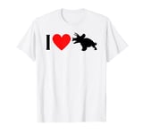 I Heart Triceratops, Adults Dinosaur Tee, I Love Triceratops T-Shirt