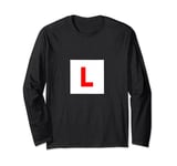 Learner Driver 17 Birthday L Plates Print Long Sleeve T-Shirt