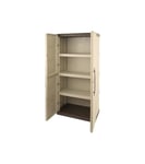 TOOD Armoire de rangement haute en resine 3 tablettes