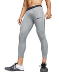 Nike M Np Tght 3Qt Sport Trousers - Smoke Grey/Light Smoke Grey/(Black), 4XL-T