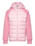 Color Kids Hybrid Fleece Jacket W. Hood Rosa