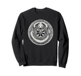 Viking Midgard Serpent Celtic Runes Symbols Walhalla Sweatshirt