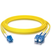 OS2 SC à LC Câble Fibre Optique 10m,9/125 Monomode Duplex Jarretière Optique LSZH pour SFP,Convertisseur de Média