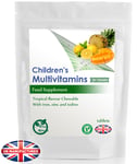 Tropical Flavour - 90 Tablets - Chewable, Children’s Multivitamin & Minerals, UK