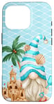 Coque pour iPhone 16 Pro Beach Gnome With Sand Castle For Women And Men Cute Vacation