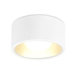 YindaLux Spot LED Blanc, Plafonnier Spot avec GX53 LED de 7W 800LM 3000K blanc chaud 230V, rond Ø95x55mm comme Spots de Plafond en aluminium pour salon couloir cuisine