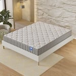 sensoreve-Matelas Sirius 90x200cm- Latex Naturel & Accueil Confort 400g/m2 (Anti-Points de Pression)- Épaisseur 22cm-Soutien Tonique Ferme & Enveloppant-Label sanitized(Anti bactérien/acarien)