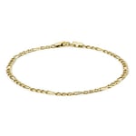 Carissima Gold - Maille Corde Bracelet de Cheville Femme - 9 cts Or 375/1000 Or Jaune