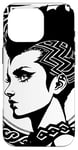 Coque pour iPhone 16 Pro Fantasy Post Punk Celtic Tribal Art Batcave Girl Gothique