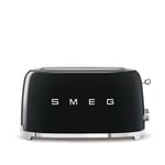 Smeg - 4 Slice Toaster Black - Brödrostar - Svart