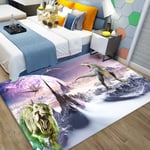 (12-50x80cm 20x23 tuumaa)Dinosauruksen 3D-tulostettu matto Lasten matot makuuhuoneeseen olohuoneeseen Liukumattomat vauvan ryömittävät leikkimattomatot ja matto poikien huoneeseen