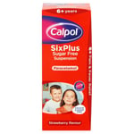 Calpol SixPlus Sugar-Free Strawberry Suspension 200ml | Pain & Fever Relief