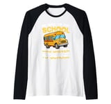 Be Nice To The School Bus Driver for bus drivers Raglan Baseball Tee