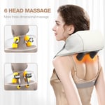 Electric Shiatsu Neck Shoulder Back Massager with Heating for Home Car Office