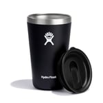 Hydro Flask - Gobelet d'Extérieur 473ml (16 oz) Couvercle Anti-Éclaboussures - Mug Isotherme en Acier Inoxydable à Double Paroi - Boissons Chaudes ou Froides - Sans Bisphénol A -Black T16CPB001