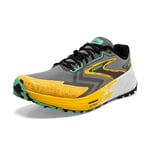 BROOKS Men's Catamount 3 Sneaker, Lemon Chrome Sedona Sage, 11 UK