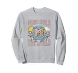 MTV Vintage Earth Day Music Heals The World Groovy Poster Sweatshirt