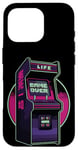 Coque pour iPhone 16 Pro Jeu d'arcade rétro, machine de jeu d'arcade pour jeux vidéo