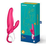 Vibromasseur vaginal clitoris lapin double phallus vibrant en silicone réaliste
