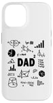 Coque pour iPhone 14 Dad Squared Second Time Dad Math Second Power Father