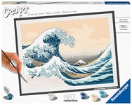 Ravensburger – CreArt grand format 30x40 cm – La Grande Vague – Loisir créatif – Peinture par numéros – Adulte - Activité détente et créative – Dès 12 ans – 23690 – Version française